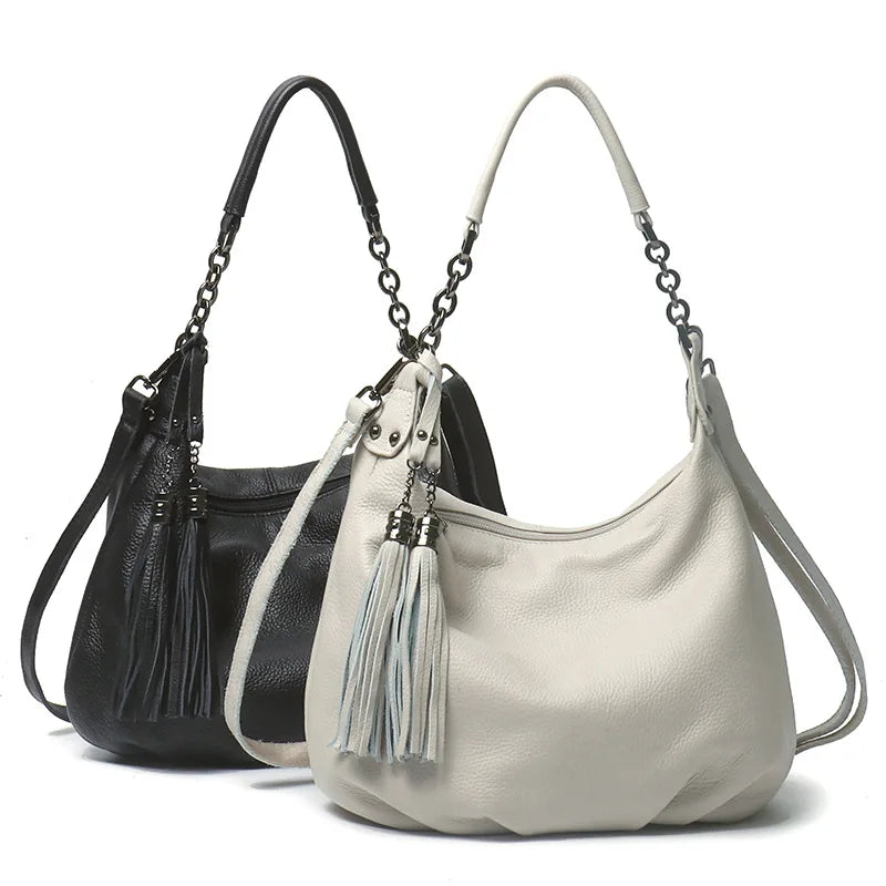 Designer Leather Hobo Bag