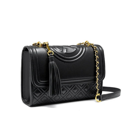 Luxury Cowhide Chain Shoulder Bag